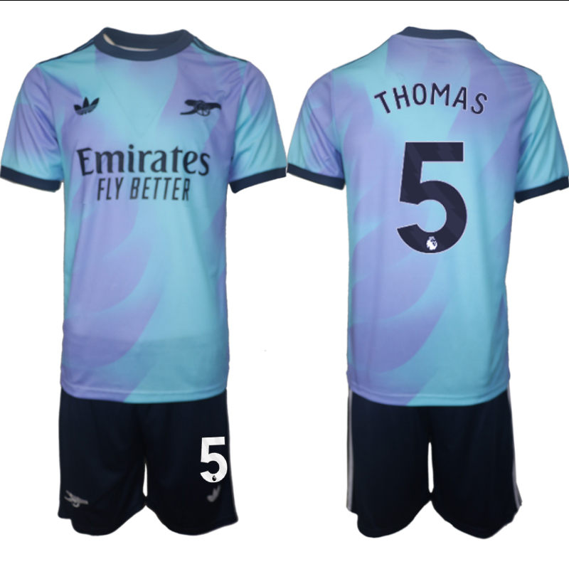 Men 2024-2025 Club Arsenal away Purple blue #5 Soccer Jersey->indianapolis colts->NFL Jersey